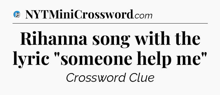 Rihanna song with the lyric 