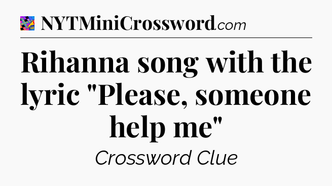 Rihanna song with the lyric 