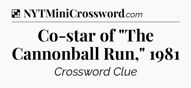 Solution: Co-star of 