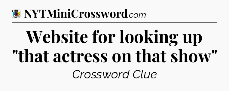 Website for looking up 