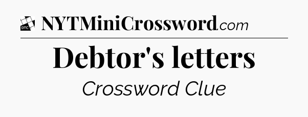 Debtor's letters - Daily Themed Classic Crossword