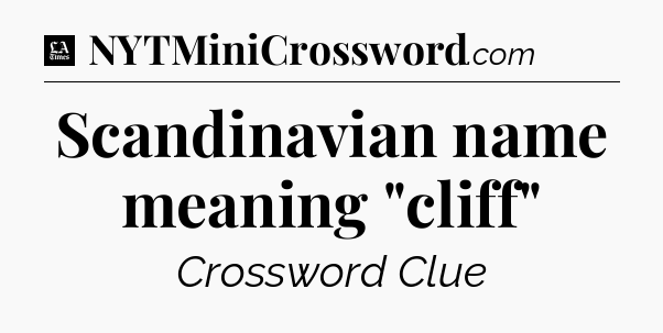 Scandinavian name meaning 