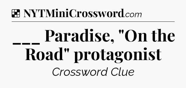 Solution: ___ Paradise, 