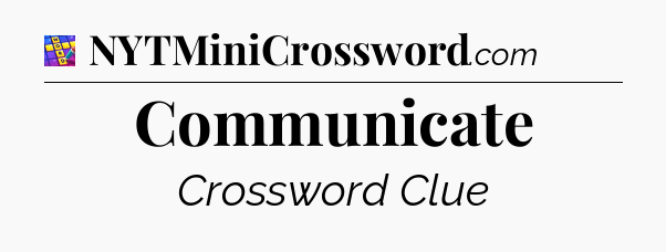 Communicate Codycross
