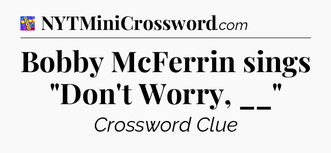 Bobby McFerrin sings 