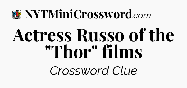 Actress Russo of the 