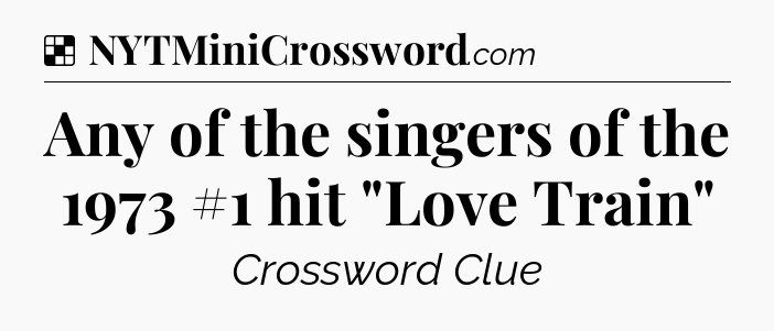 Solution: Any of the singers of the 1973 #1 hit 