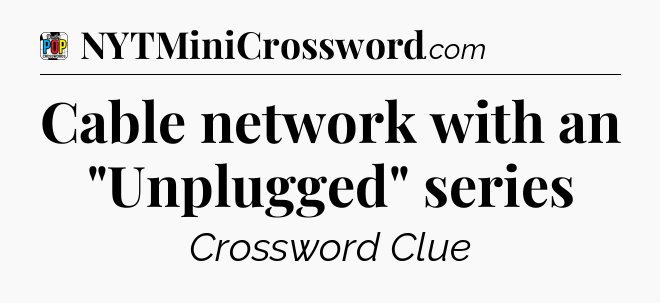 Cable network with an 