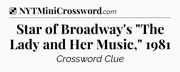 Solution: Star of Broadway's 