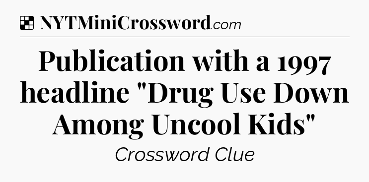 Solution: Publication with a 1997 headline 