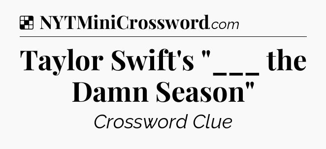 Solution: Taylor Swift's 