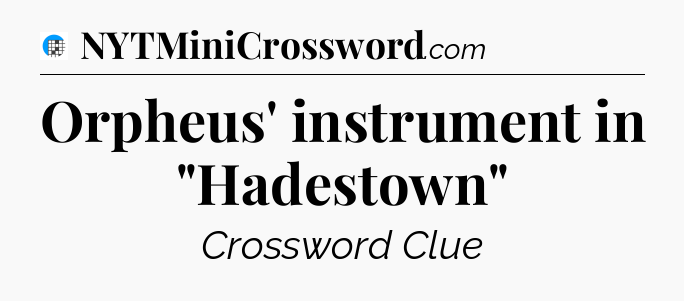 Orpheus' instrument in 