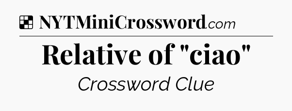 Solution: Relative of 