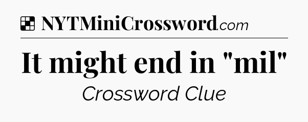 Solution: It might end in 