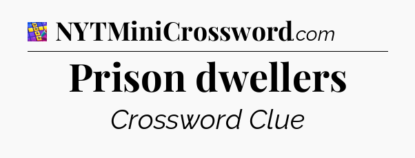 Prison dwellers Codycross