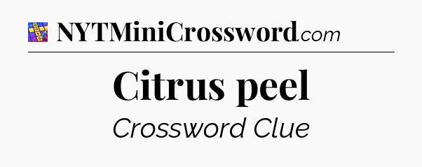 Citrus peel Codycross