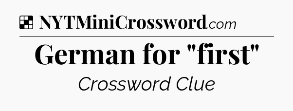 Solution: German for 