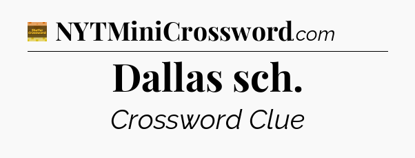 Dallas sch crossword clue Eugene Sheffer