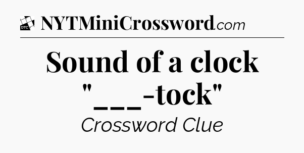 Sound of a clock 