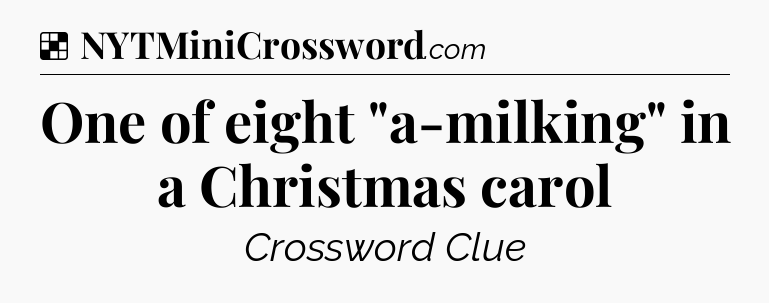 Solution: One of eight 
