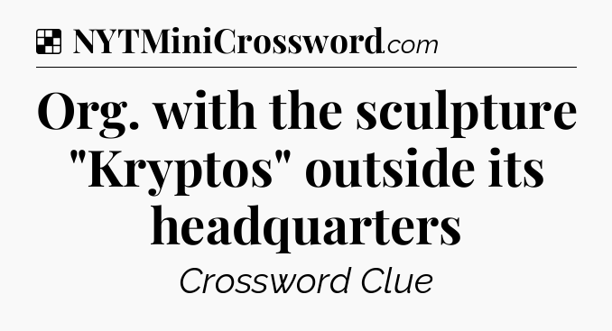 Solution: Org. with the sculpture 