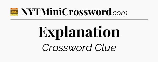 Explanation - Eugene Sheffer Crossword