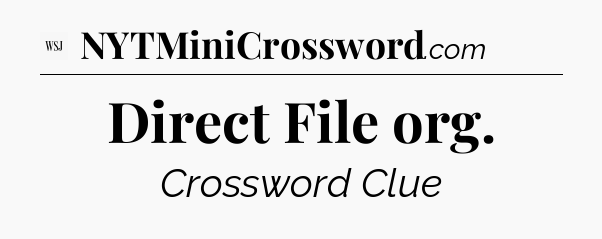 Direct File org - WSJ Crossword