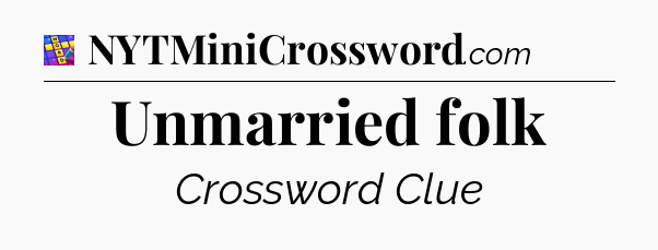 Unmarried folk Codycross