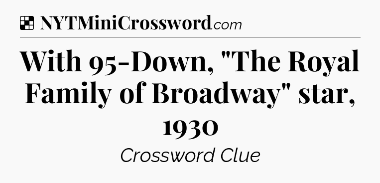 Solution: With 95-Down, 