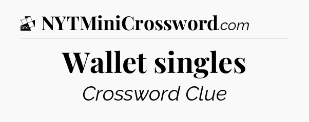 Wallet singles - Daily Themed Classic Crossword