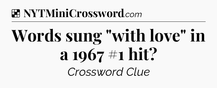 Solution: Words sung 