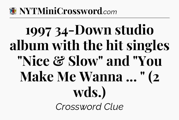 1997 34-Down studio album with the hit singles 