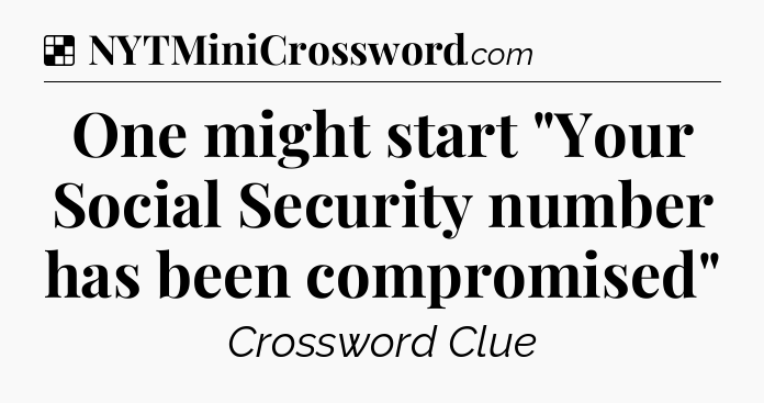 Solution: One might start 