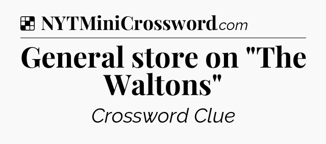 Solution: General store on 