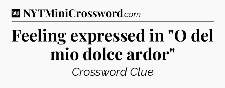 Feeling expressed in 