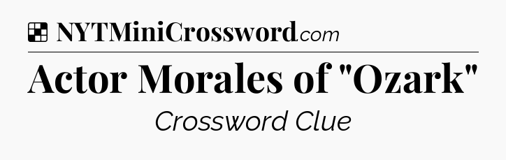 Solution: Actor Morales of 