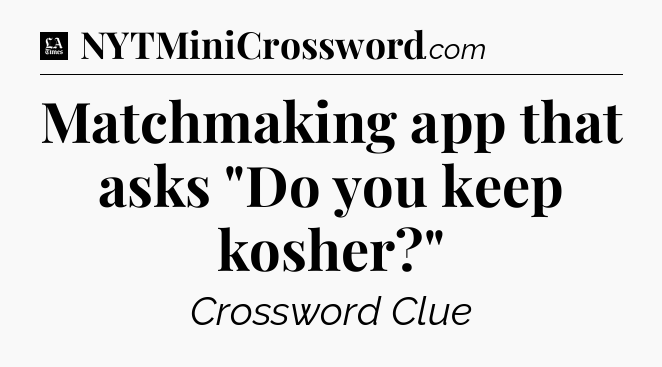 Matchmaking app that asks 