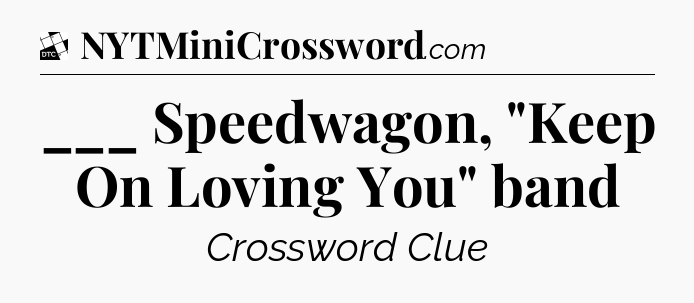 ___ Speedwagon, 
