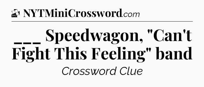 ___ Speedwagon, 