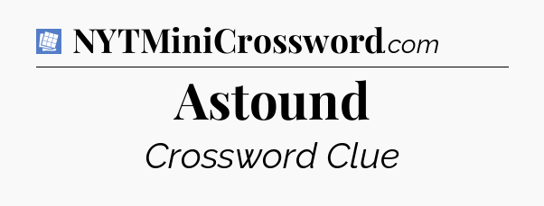 Astound Puzzle Page Crossword Clue