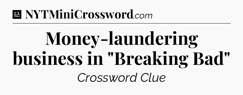 Money-laundering business in 