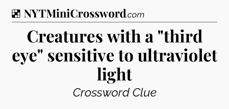 Solution: Creatures with a 