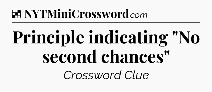 Solution: Principle indicating 