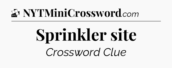 Sprinkler site - Daily Themed Classic Crossword