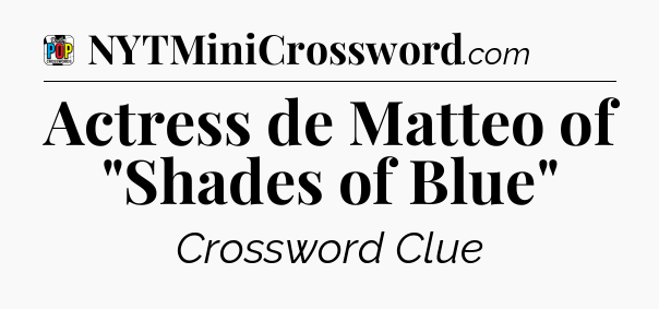 Actress de Matteo of 