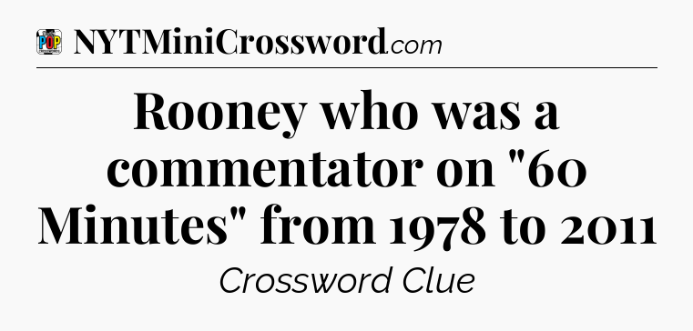 Rooney who was a commentator on 