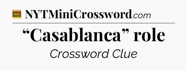 “Casablanca” role crossword clue Eugene Sheffer