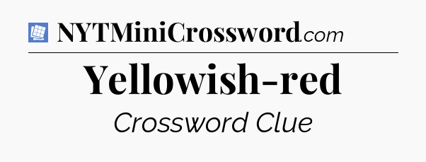 Yellowish-red Puzzle Page Crossword Clue