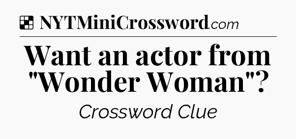 Solution: Want an actor from 