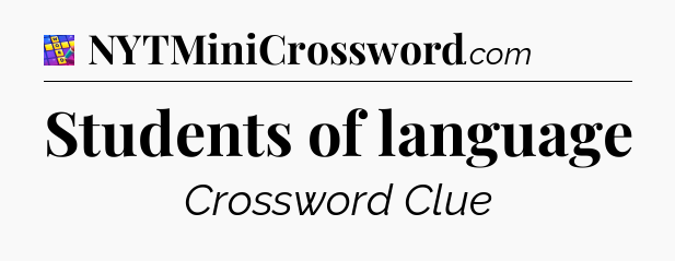 Students of language Codycross